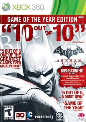 خرید بازی Batman Arkham City Goty Edition برای XBOX 360